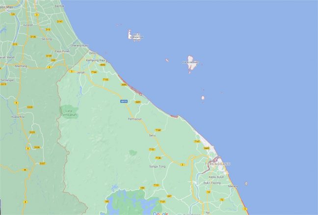 Kuala Terengganu vers Perhentians et pulau redang