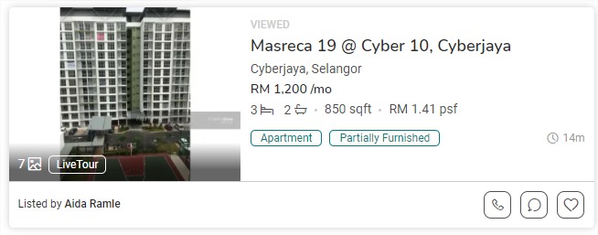 Budget Malaisie - Appartement Cyberjaya 3 chambres