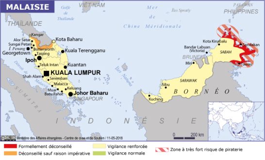 Sabah et zone dangereuse