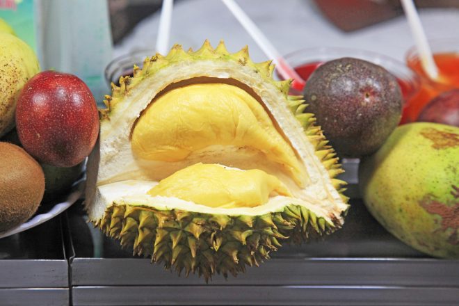 Durian ouvert