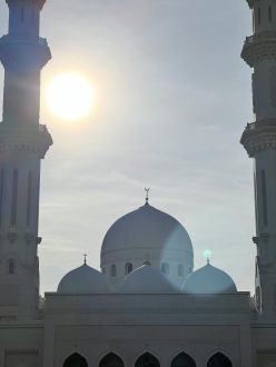 Coucher du soleil Mosquée Malaisie Sri Sendayan