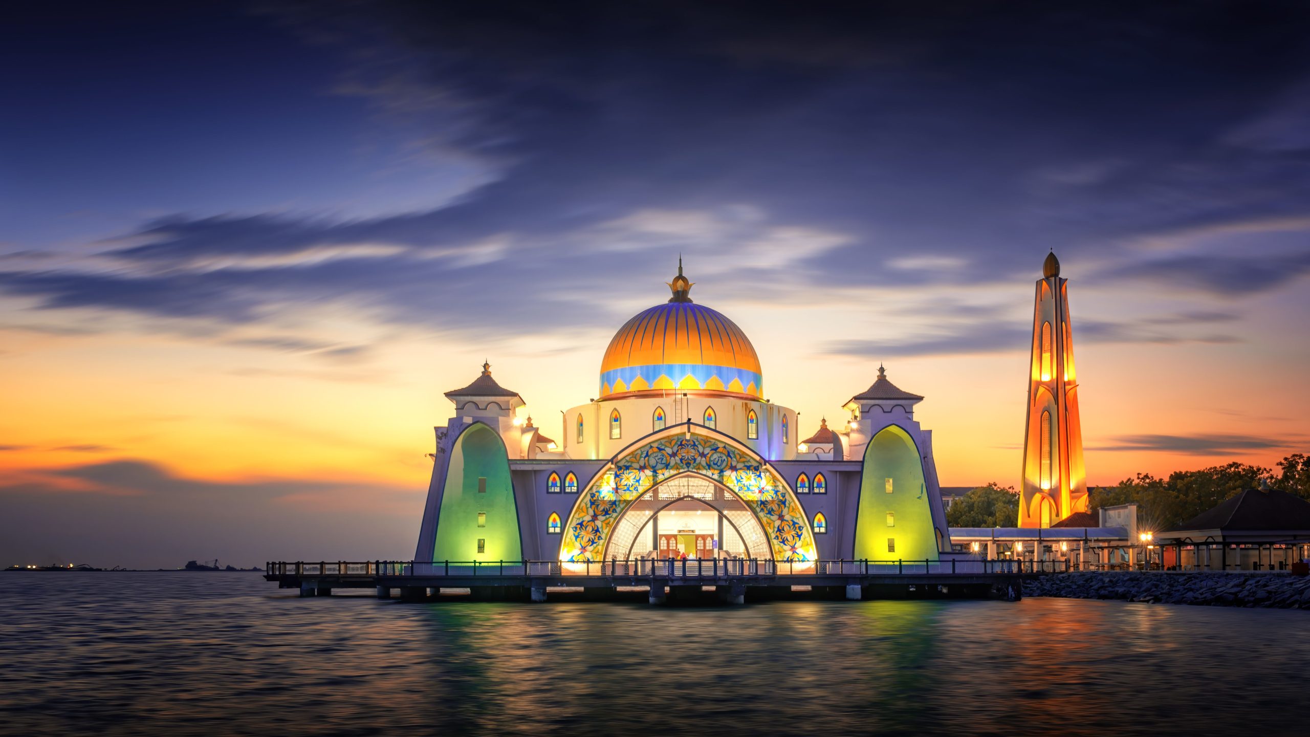 Mosquée flottante de Melaka straits mosque