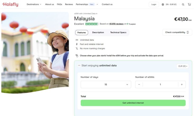 esim Holafly malaysia